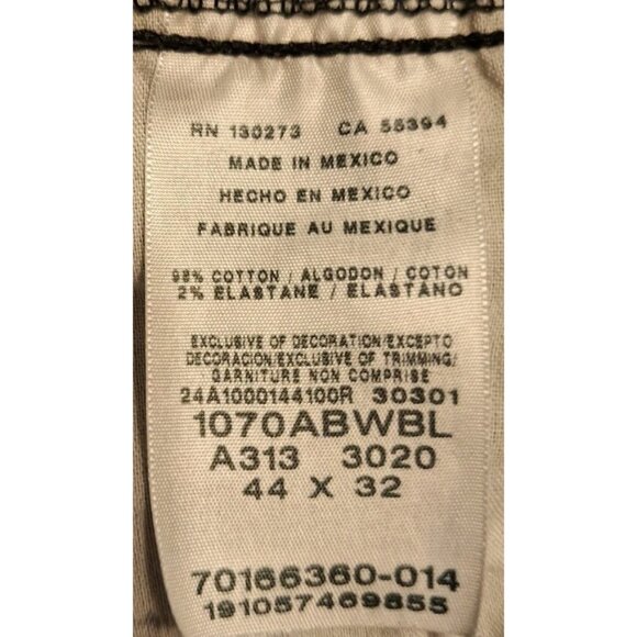 Wrangler Mens Black Work Pants Lot Of Two 44x32 Additional Pockets On Legs - Picture 5 of 7